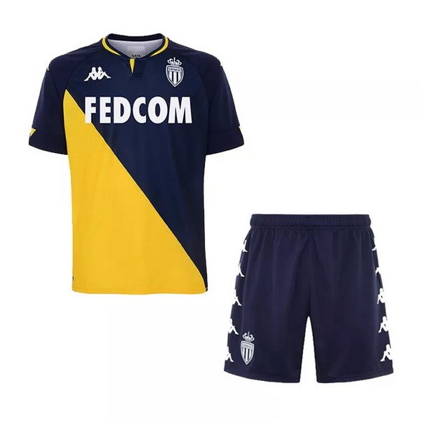 Maillot Football AS Monaco Exterieur Enfant 2020-21 Jaune